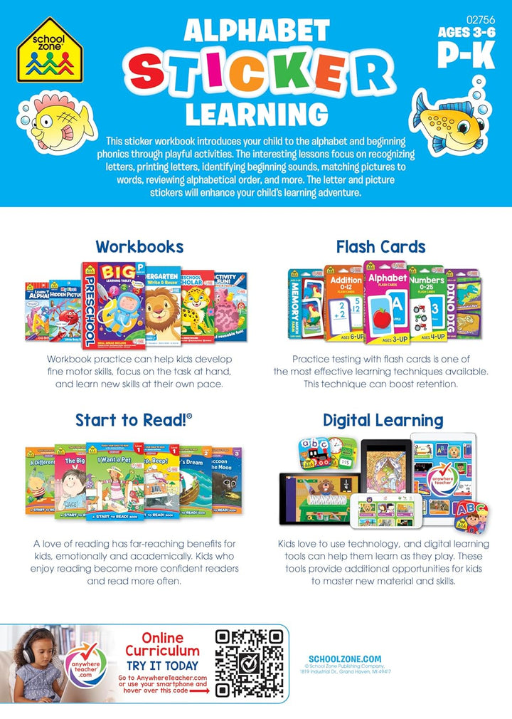 Alphabet Stickers Workbook