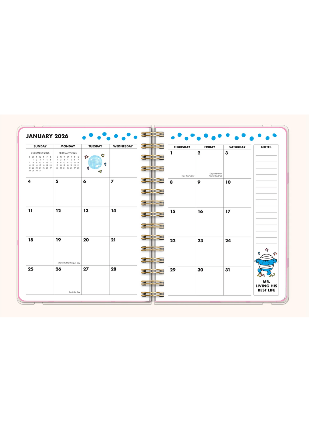 Little Miss See You There Planner 17 Months 2026