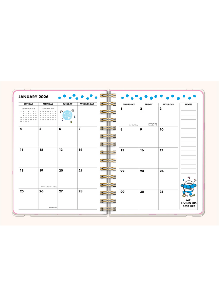 Little Miss See You There Planner 17 Months 2026