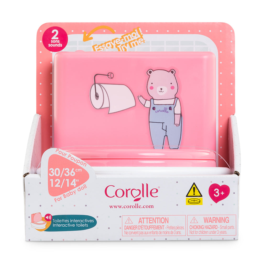 Corolle Interactive Toilet for 12 & 14" Baby Doll