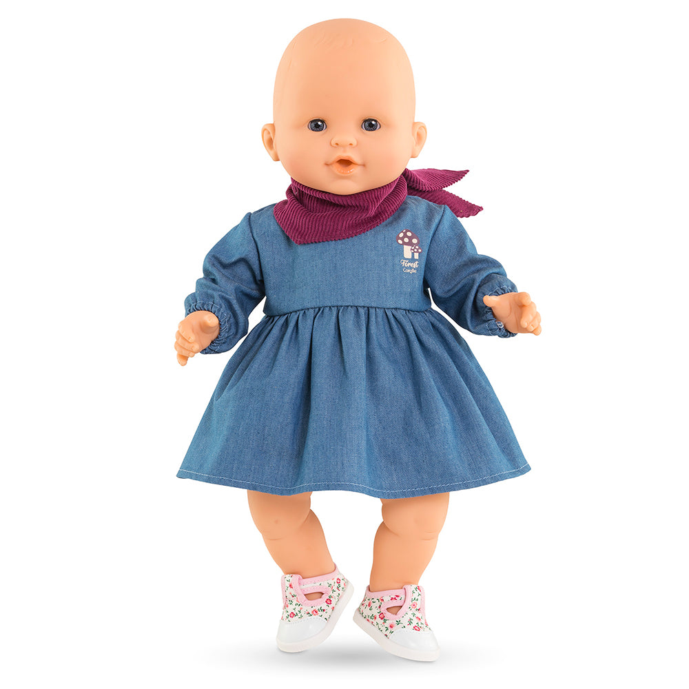 Corolle Little Explorer - Jean Dress &amp; Scarf for 14" Baby Doll