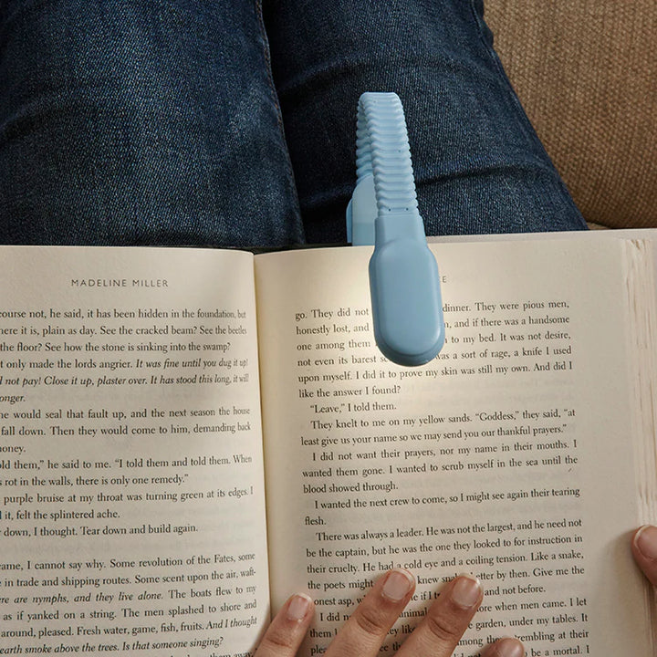 Rechargable Clip Blue Book Light