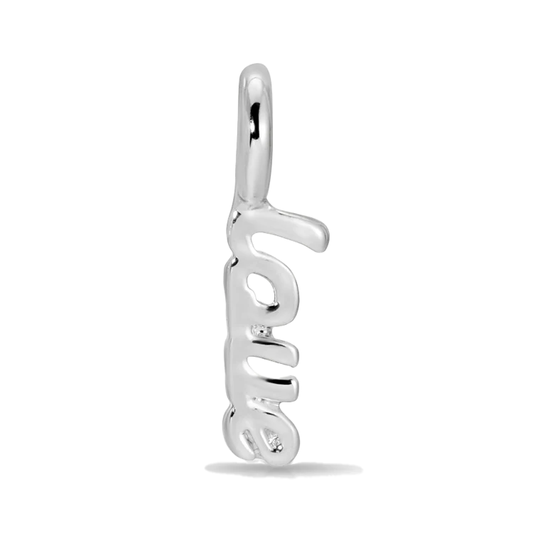 Charm Garden - Script L-O-V-E - Silver