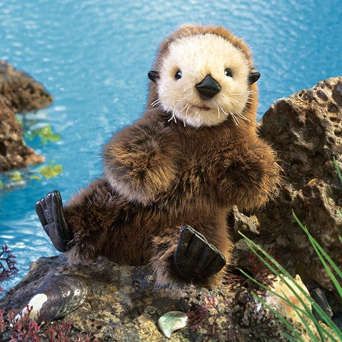 Folkmanis Baby Sea Otter Hand Puppet