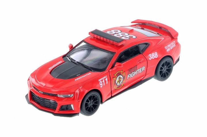 Kinsmart 5" 2017 Chevrolet Camaro ZL1 Police/Firefighter Die Cast Pull Back Vehicle