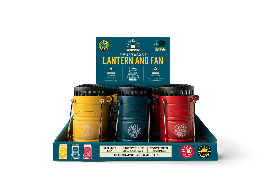 Firefly 2-in-1 Rechargeable Lantern & Fan