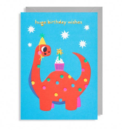Huge Birthday Wishes Greeting Card