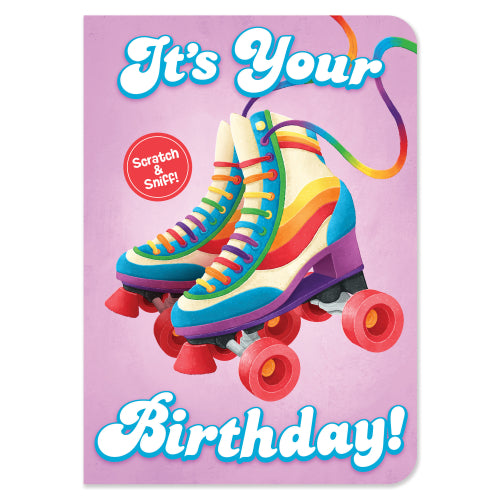 Strawberry Roller Skate Birthday Card