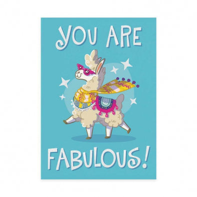 Fabulous Llama Greeting Card
