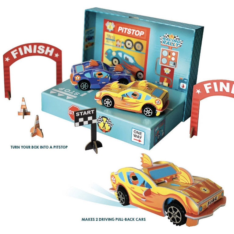 Box Candiy Pull-Back Race Cars Set