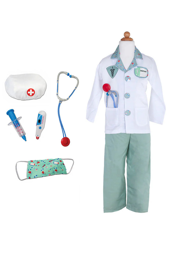 Doctor with Accessories Dress Up Costume (Size 3-4)