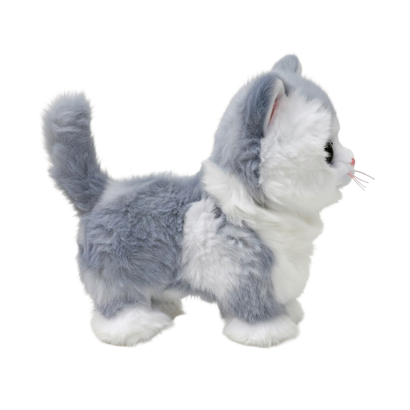 Ty Beanie Baby Furley Grey Cat 6" Plush
