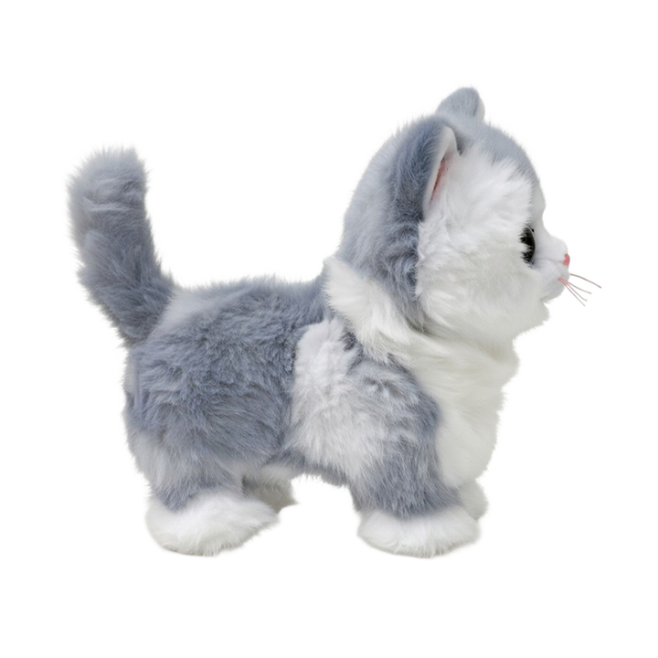 Ty Beanie Baby Furley Grey Cat 6" Plush