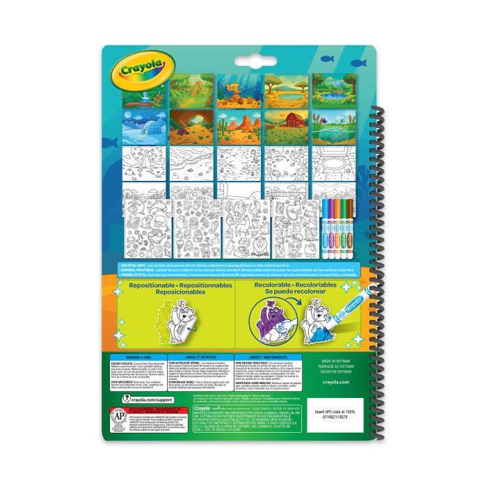 Crayola Repositionable Colouring Sticker Book