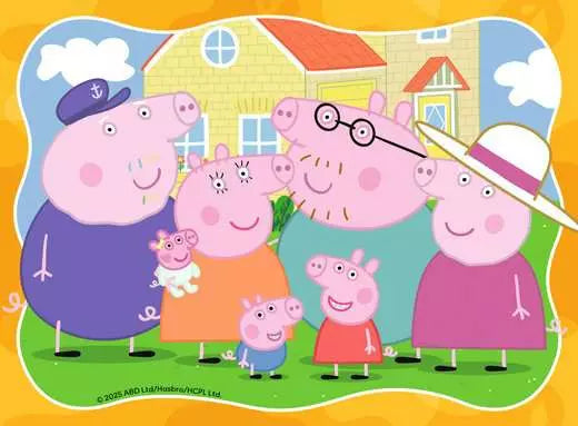 Ravensburger Peppa Pig Family Time 4 In A Box - 12, 16, 20, 24 pc Puzzle
