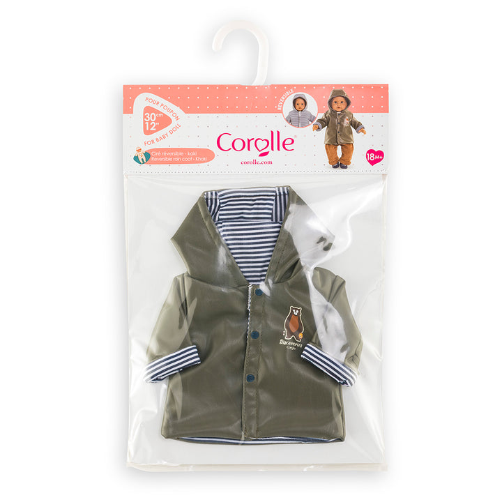 Corolle Little Explorer - Reversible Raincoat for 12" Baby Doll
