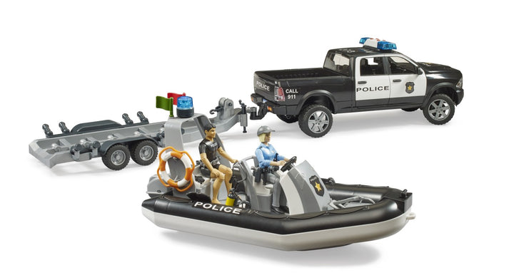 RAM 2500 Police Pickup with L+S Module, Trailer and Boat