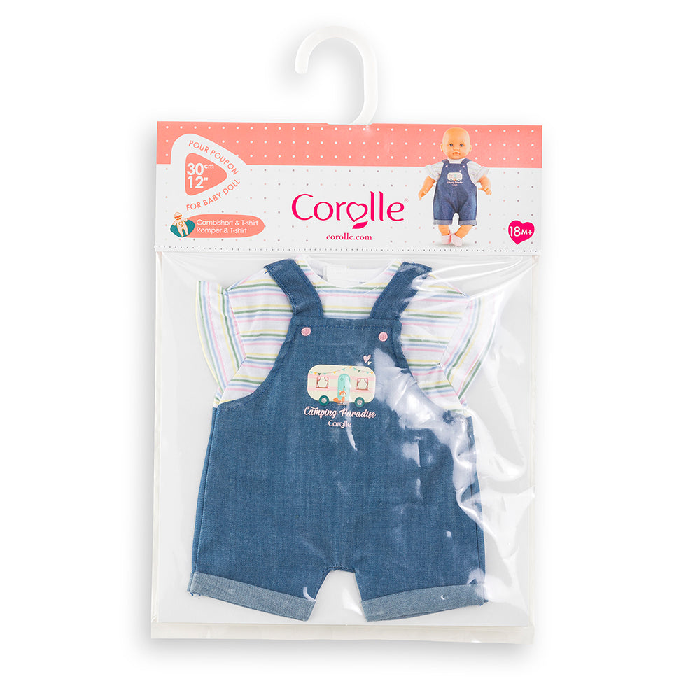 Corolle Little Explorer - T-shirt &amp; Romper for 12" Baby Doll