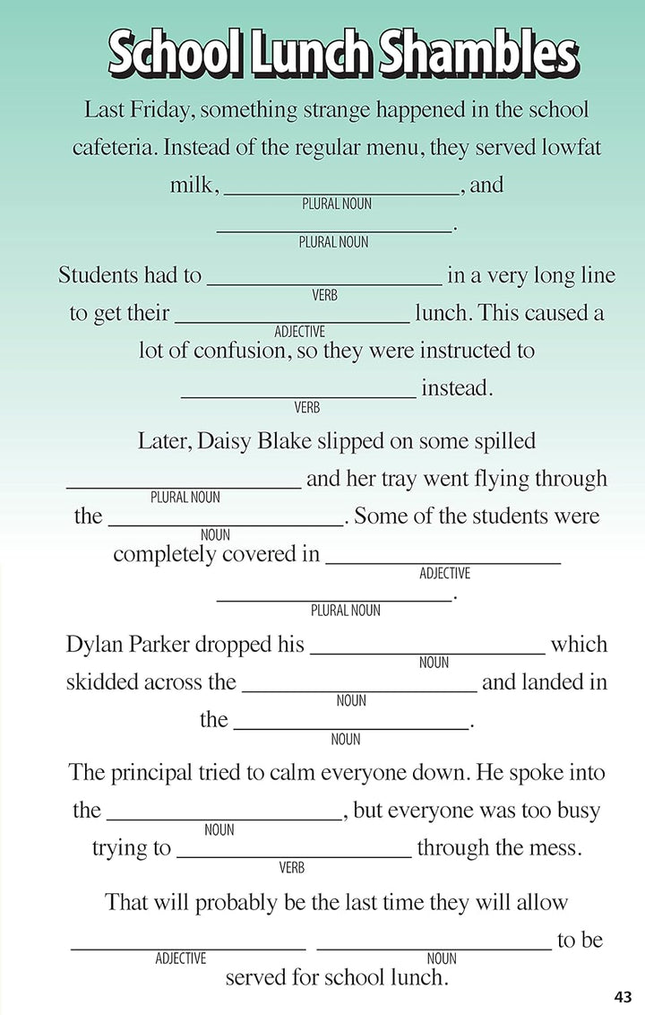 Super Funny Fill-Ins for Kids