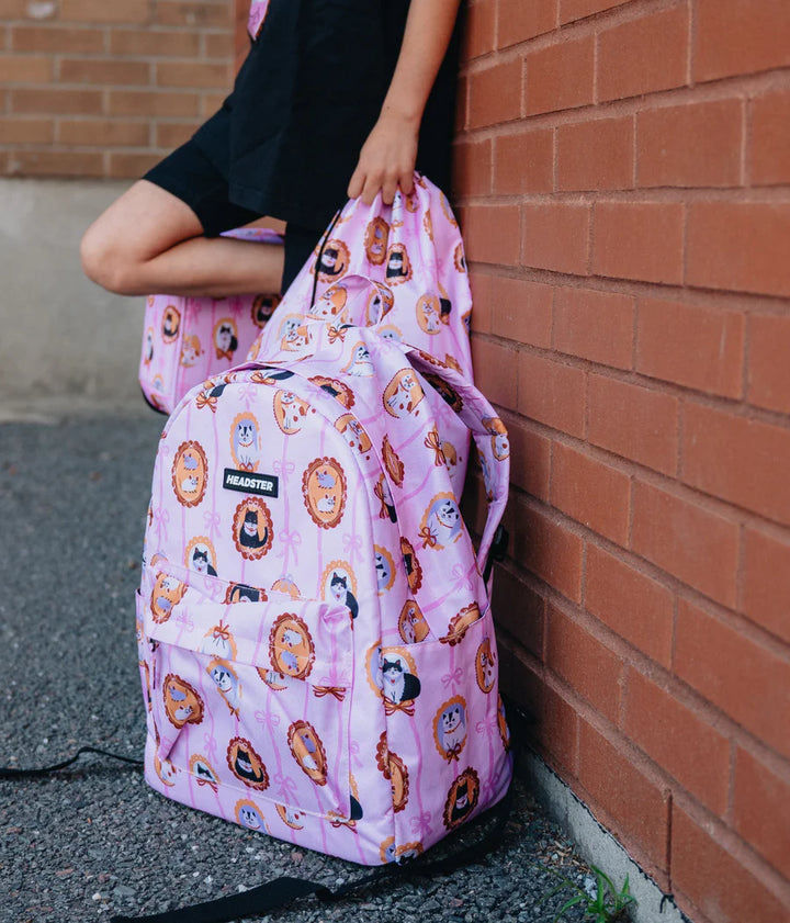 Headster Kids Kitty Charm 20L Backpack - Smart Pink