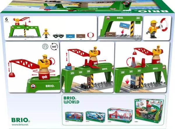 BRIO World Train Set Container Crane