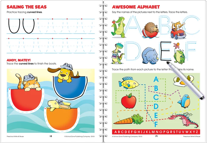 Preschool Write &amp; Reuse Workbook