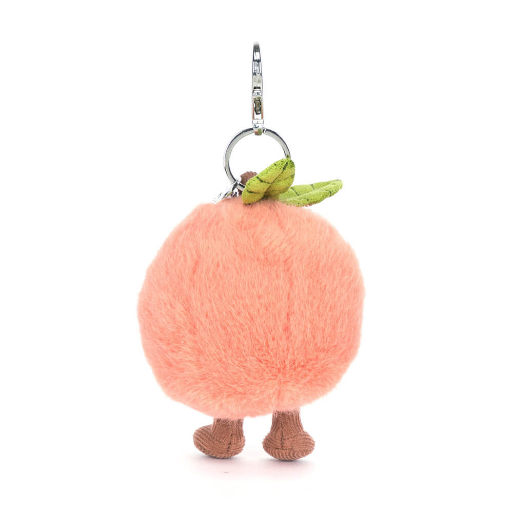 Jellycat Amuseables Peach Bag Charm LIMIT OF ONE PER CUSTOMER