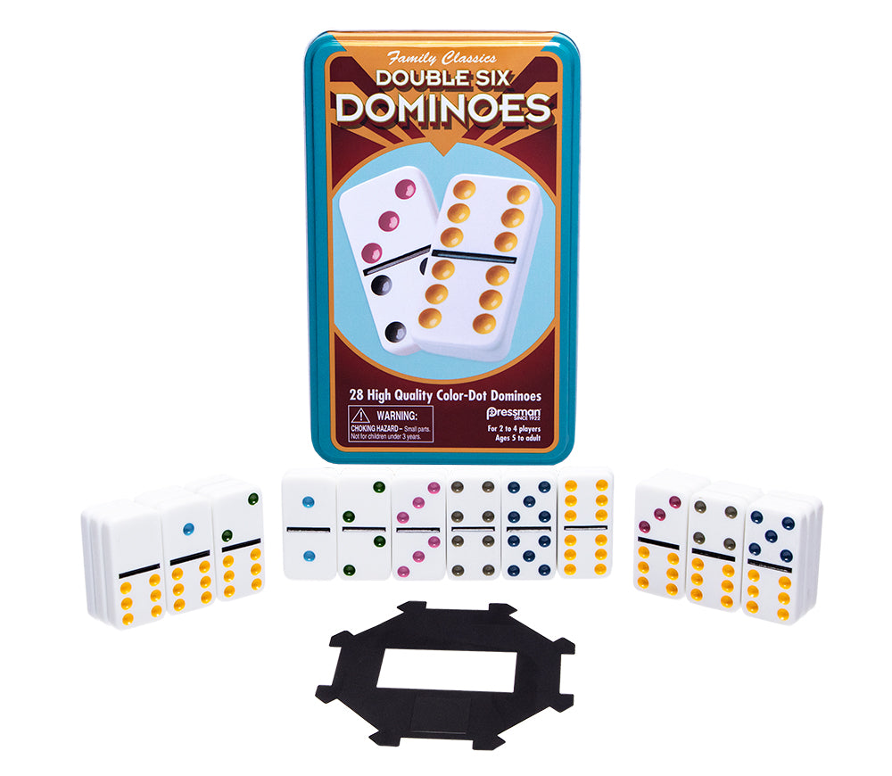 Double 6 Colour Dot Dominoes