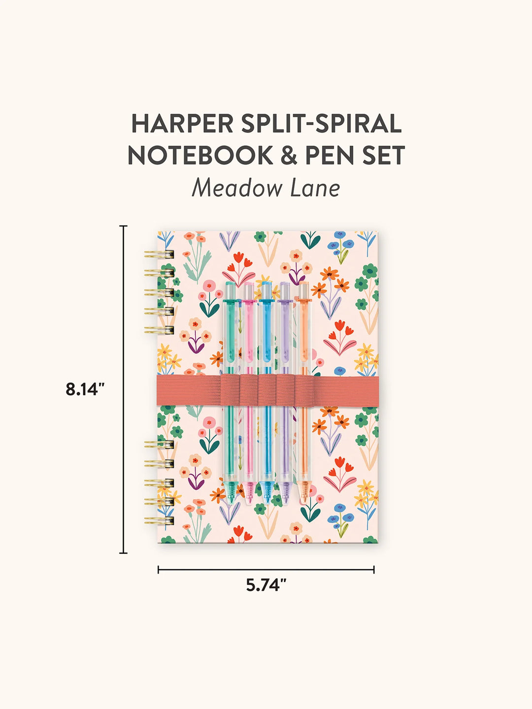Meadow Lane Harper Split-Spiral Notebook & Pen Set