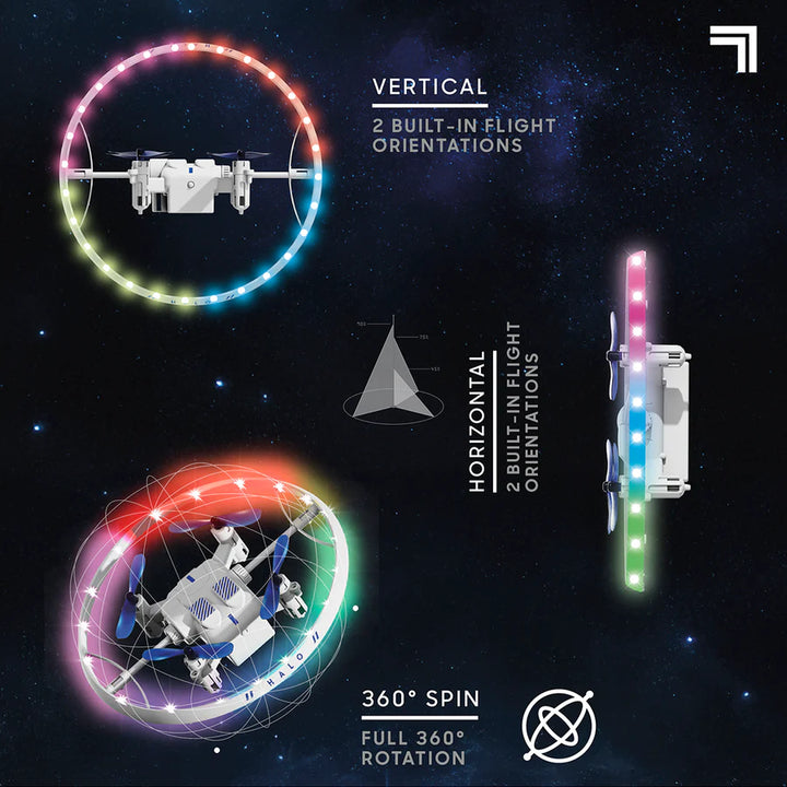 Sharper Image R/C Halo Drone Light-Up Orbiter