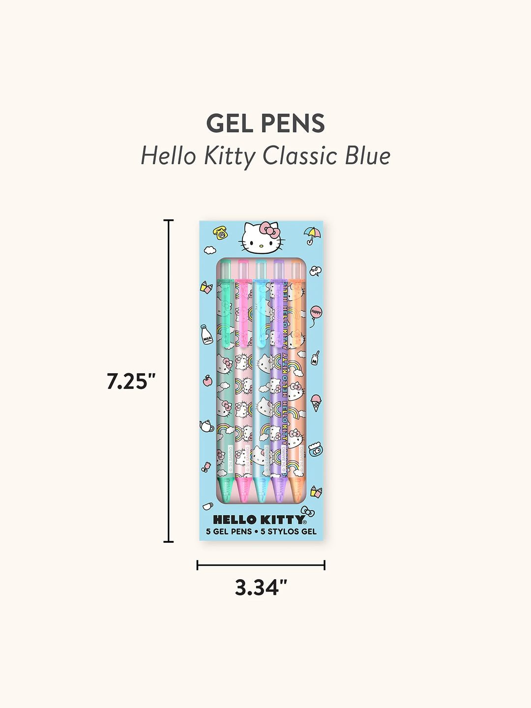 Hello Kitty Classic Blue Gel Pens