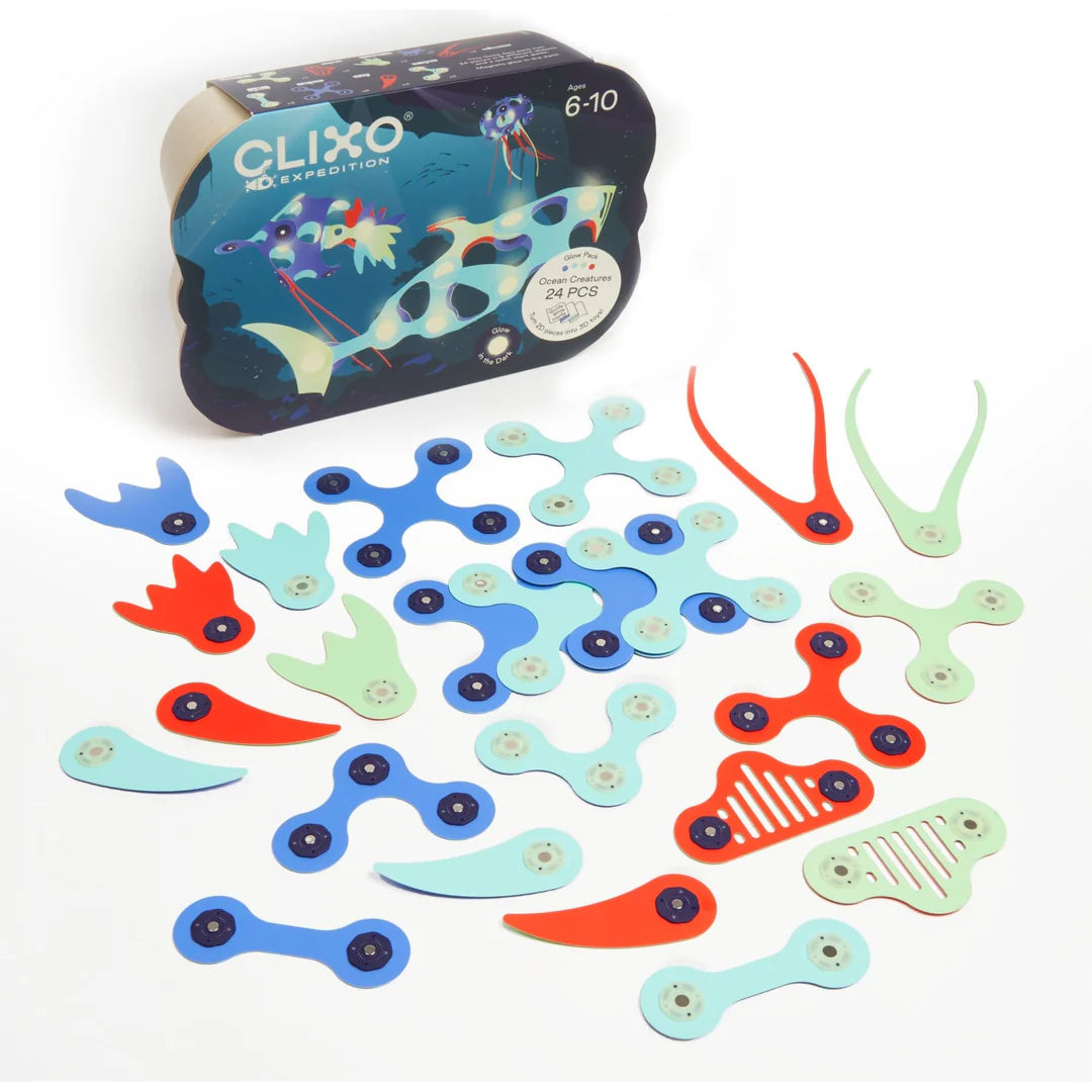 Clixo Ocean Creatures Pack 24 Pcs