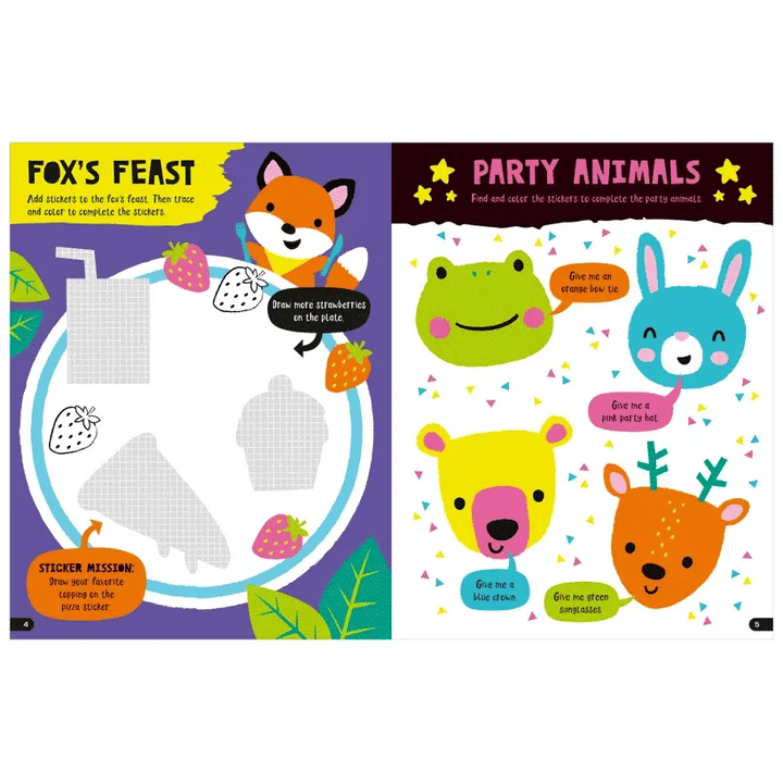 Amazing Animals Make-Your-Own Stickers Activity Book