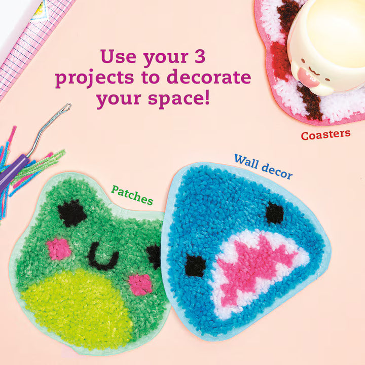 Klutz: Latch Hook Animals: Red Panda, Frog &amp; Shark