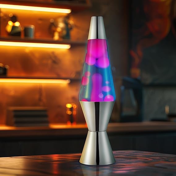 Techno Chrome Pink & Blue LAVA® Lamp 14.5"