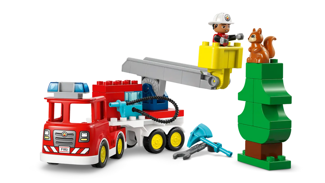 LEGO® Duplo® Fire Truck with Hose and Firefighter