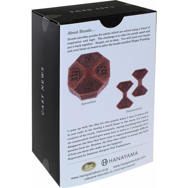 Huzzle Cast News Metal Puzzle