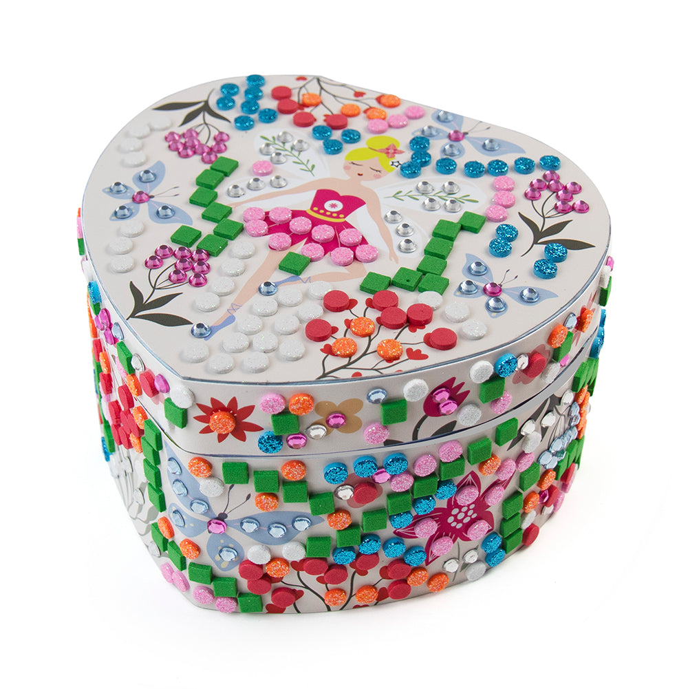 Stick'N Fun - 3D Mosaics Heart Shaped Ballerina Music Box