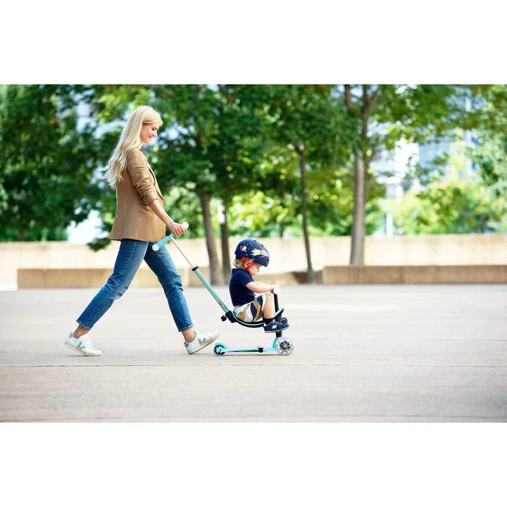 Sky Blue Micro Mini2Grow Deluxe Magic LED Scooter