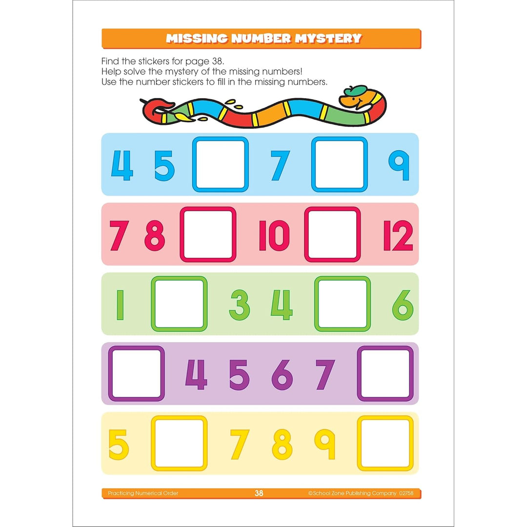 Math Stickers Workbook