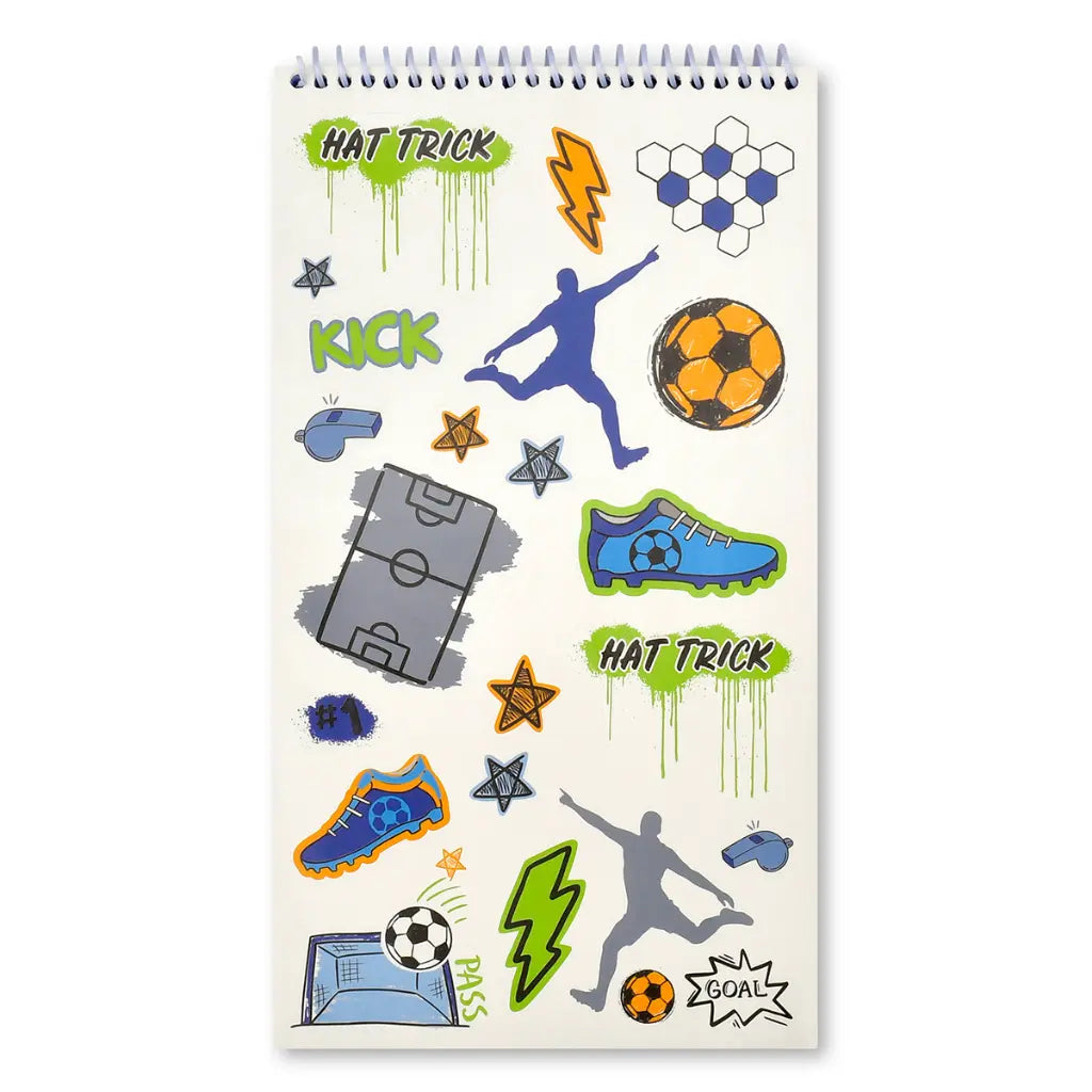 Iscream Corey Paige Born to Play Soccer Seal &amp; Send Stationery