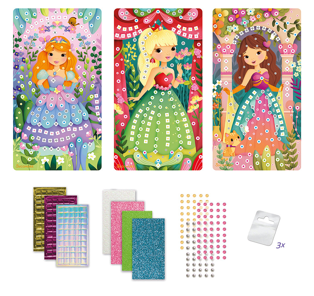 Stick'N Fun - 3 Mini Mosaics Princess