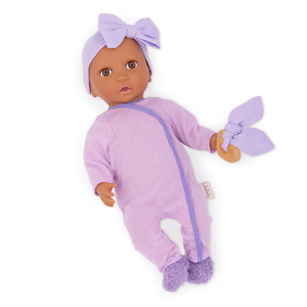 LullaBaby - Purple Pyjama with slippers for 14" Baby doll