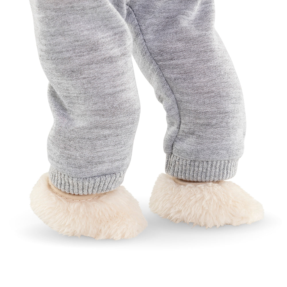 Corolle Sheepskin Slippers For 12" Baby Doll