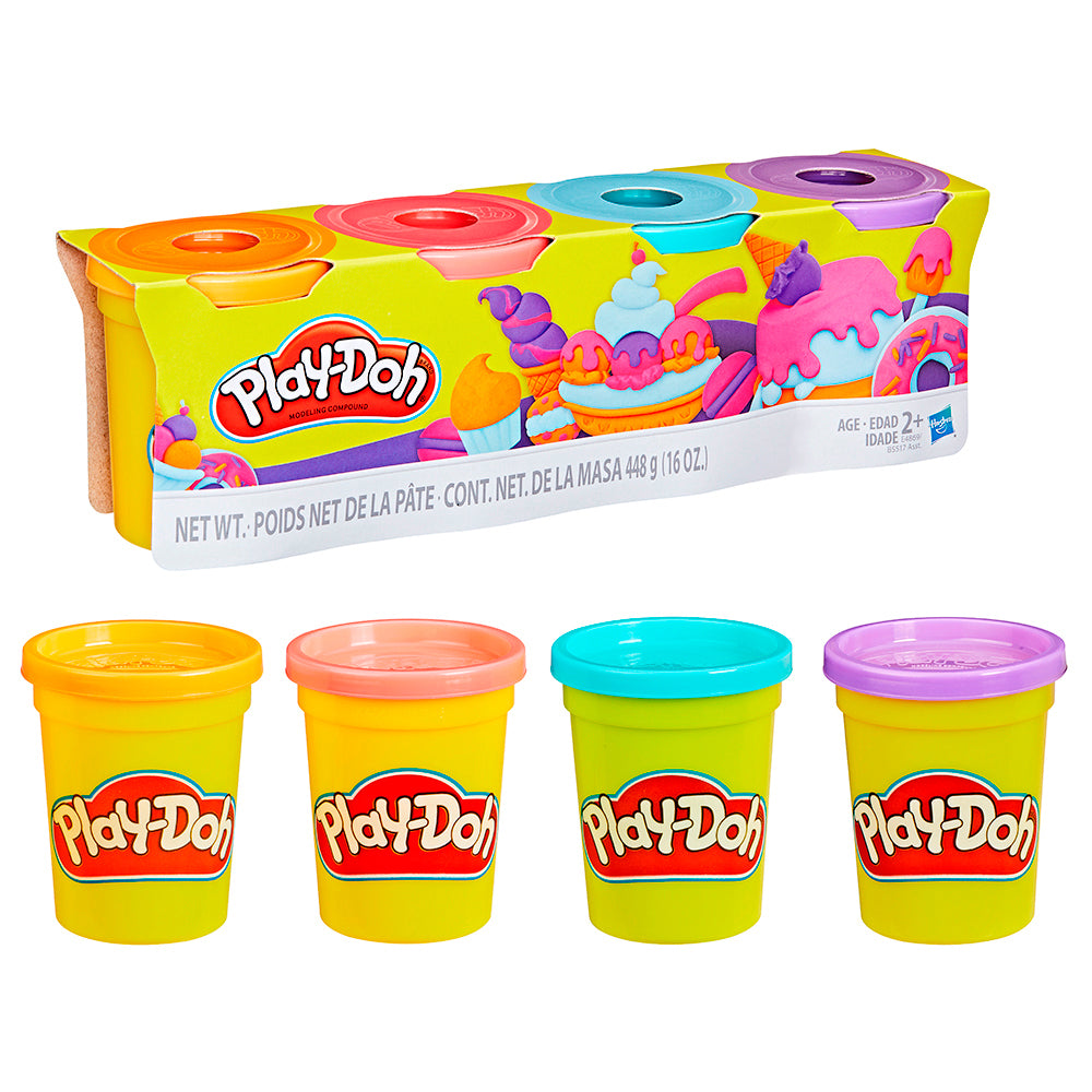 Play-Doh Modeling Clay - Assorted Colours, 4 Pack