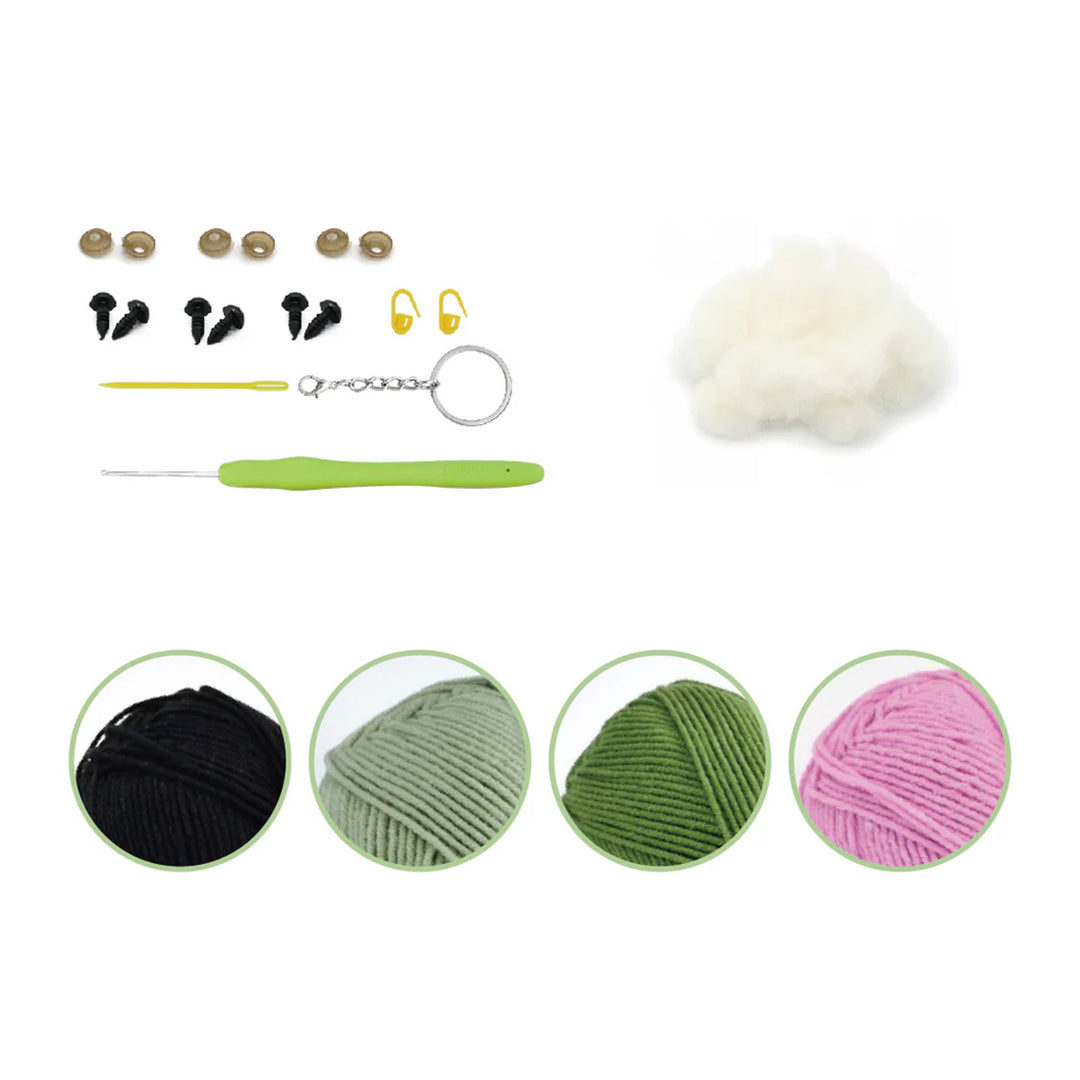 Peas In A Pod DIY Crochet Key Ring Kit