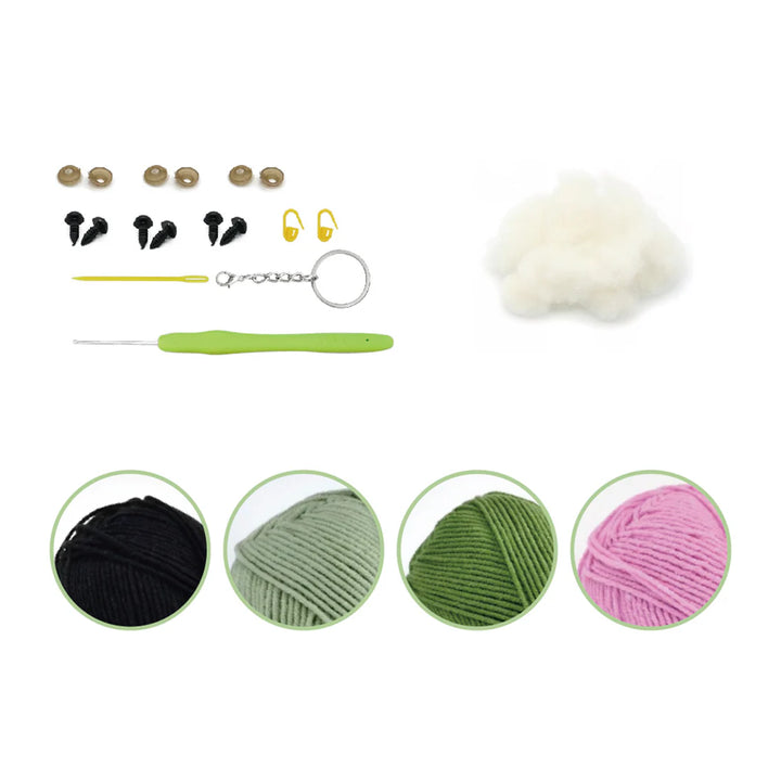 Peas In A Pod DIY Crochet Key Ring Kit