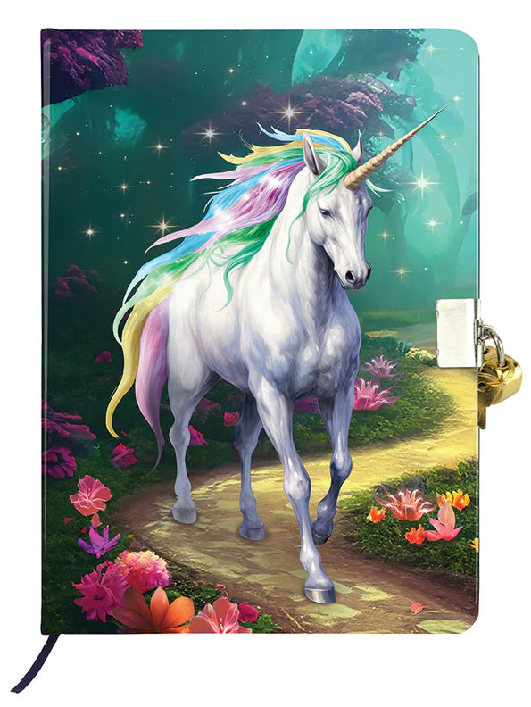 Crystal Art Secret Diary Kit: Unicorn Stroll