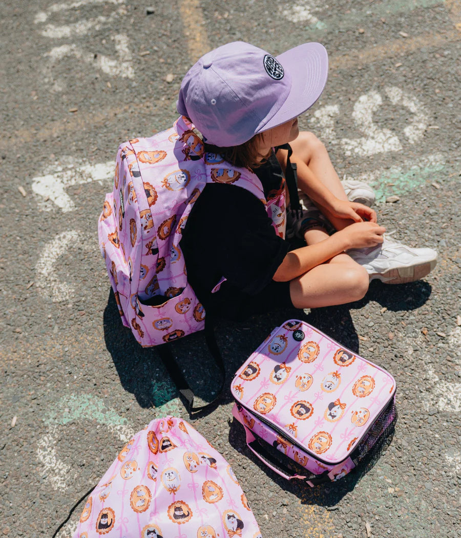 Headster Kids Kitty Charm Classic Lunch Box - Smart Pink