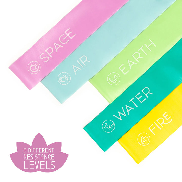 The Five Elements - Set of 5 Fitness Resistance Bands